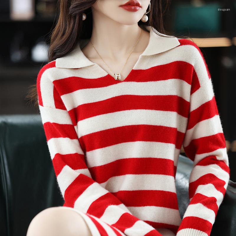 

Casual Dresses 4 Color Ladies Long Wool Cashmere Dress Colorblock Sleeve Premium V-Neck Sweater Pure Dres, Black