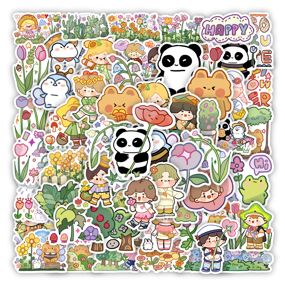 

Pack of 60Pcs Cartoon Cute Stickers No-Duplicate Waterproof Vinyl Sticker for Luggage Skateboard Notebook Water Bottle Car Decals, Multi-color