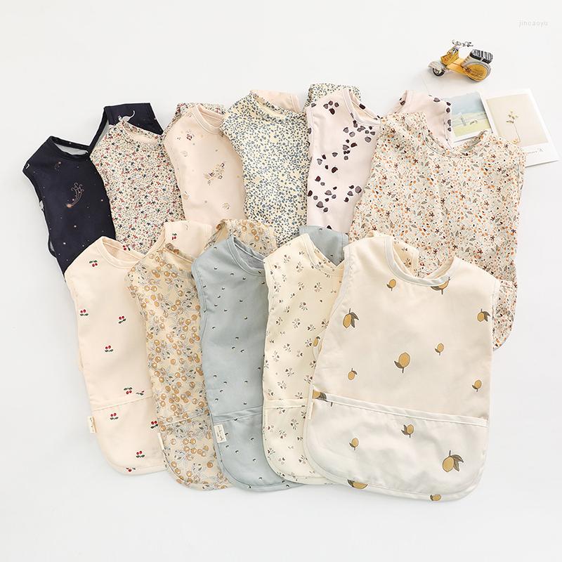 

Hair Accessories Pure Cotton Baby Bibs Breakfast Lunch Dinner Eating Burp Cloths Washable Sleeveless Apron Art Smock Baby's Goods Ins, Black cat