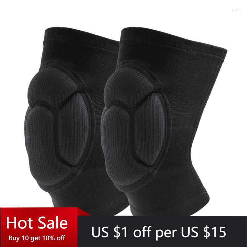 

Knee Pads Sports Kneepad Basketball Brace Protector Male Non-Slip Women Men Elastic Support Fitness Gear, Blue