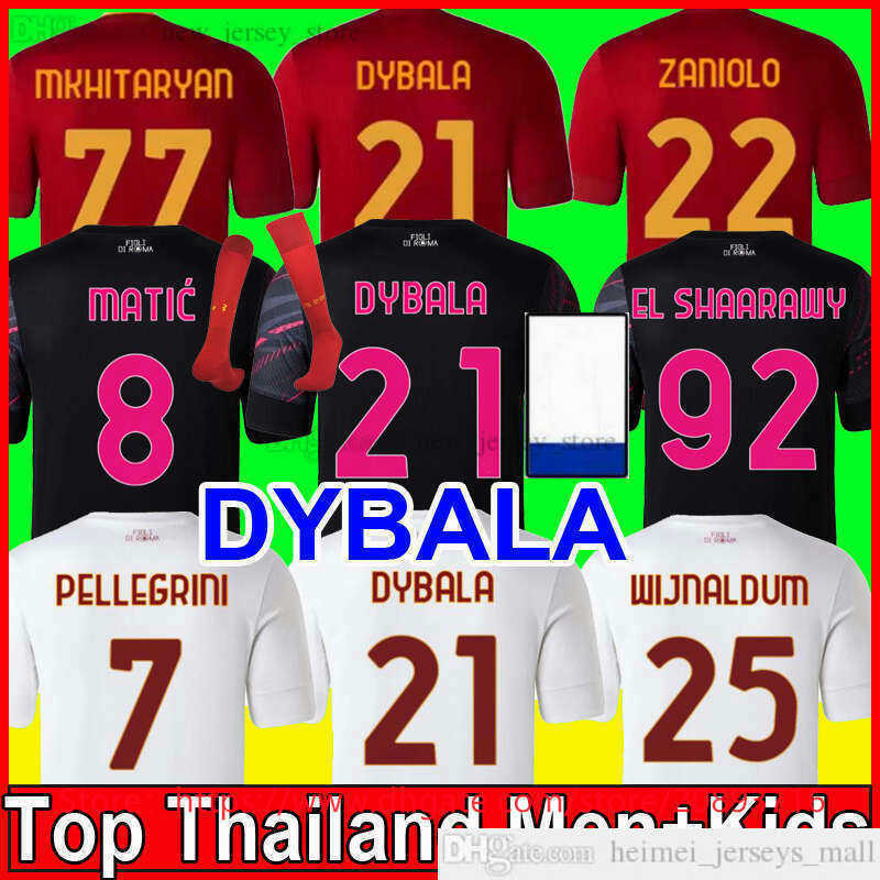 

2022 2023 roma Suit SOCCER JERSEYS DYBALA home away Pellegrini Abraham Zaniolo Totti belotti CELIK Wijnaldum MANCINI KUMBULLA men kids kit football, Men away sea