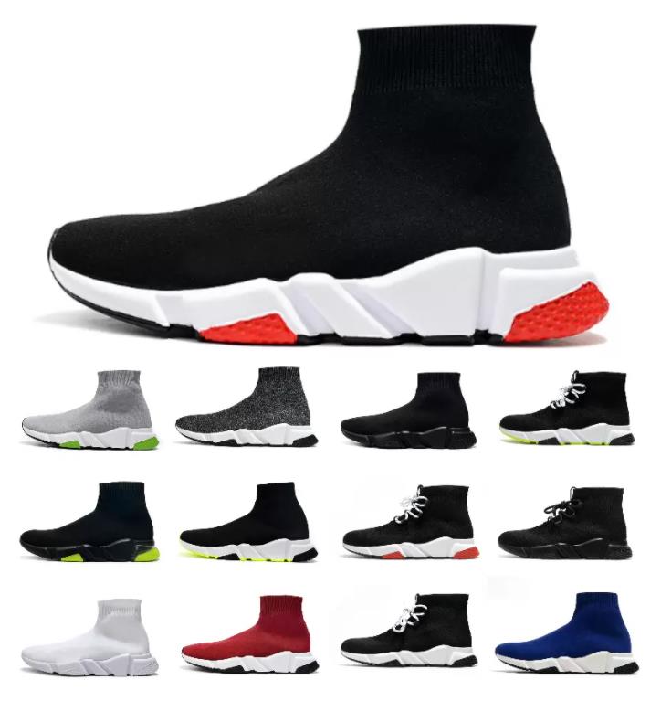 

Designer Sock Shoes Fashion Flat Running shoes Trainers Black White Red Beige Knit Outdoor Sports Platform Women Mens Sneakers Size 36-45, 23