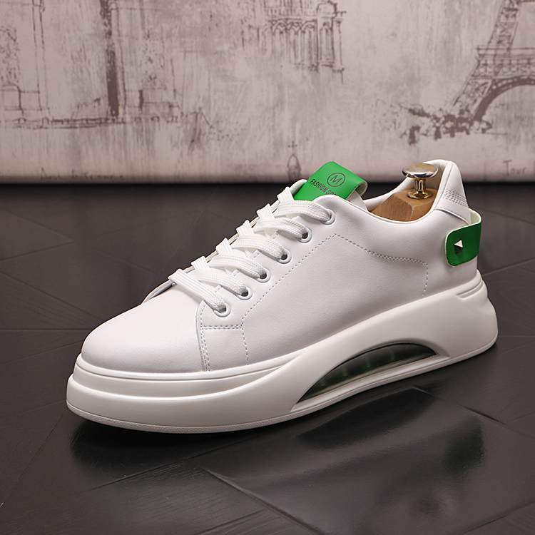 

Classic Designer Dress Wedding Party Shoes Fashion Breathable Vulcanized Outdoor Casual Sneakers Round Toe Air Cushion Business Driving Walking Loafers Y205, White green