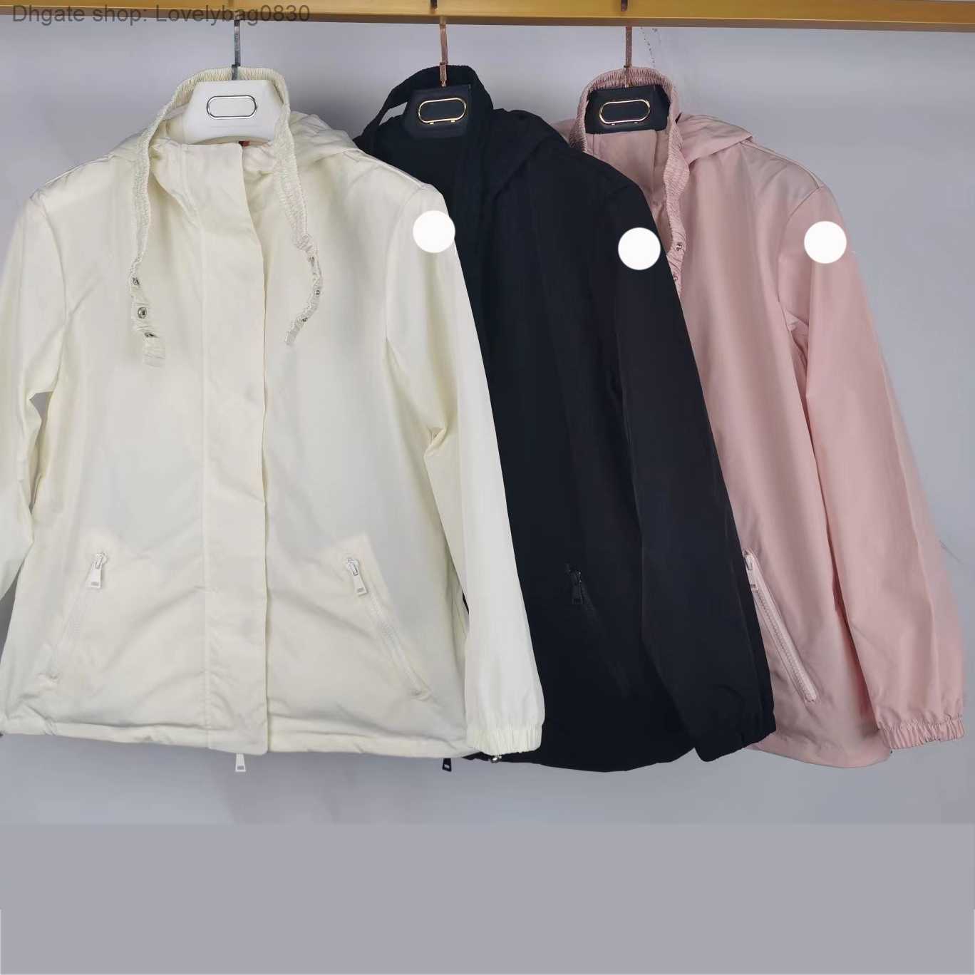 

Designer Maya Brand Women's Jackets Embroidered Badges Expensive Men's Top Belt Waisted Trench Coat With Zip, White