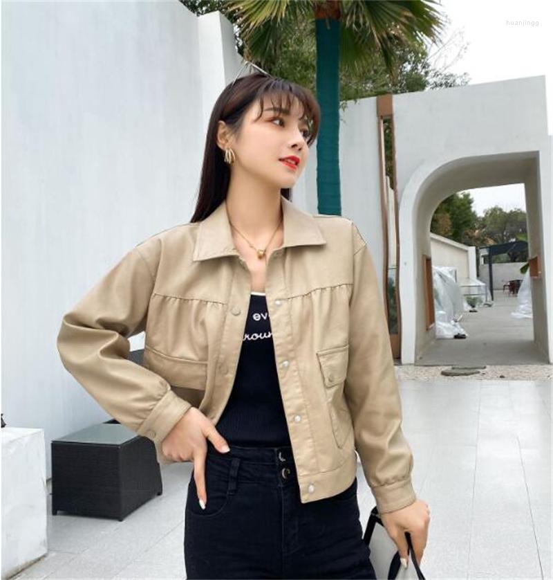 

Women's Leather ZXRYXGS High Quality PU Soft Light Comfortable Women Jacket 2022 Spring Ladies Clothing Temperament Trend, Black