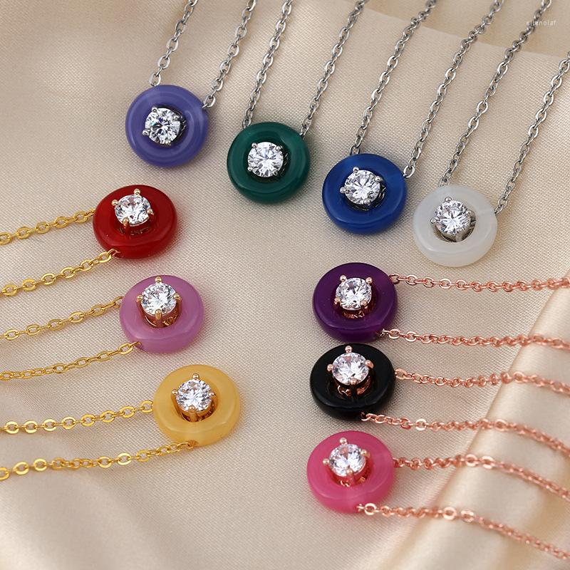 

Choker Resin Crystal Necklace Girls Sweet Colorful Gold Color Insect Pendant Valentine's Day Jewelry Gifts