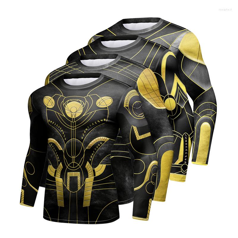 

Men's T Shirts Men Elasticity Long Sleeve Compression Tight Quick Dry T-Shirts Costume Male Rash Guard T-shirt