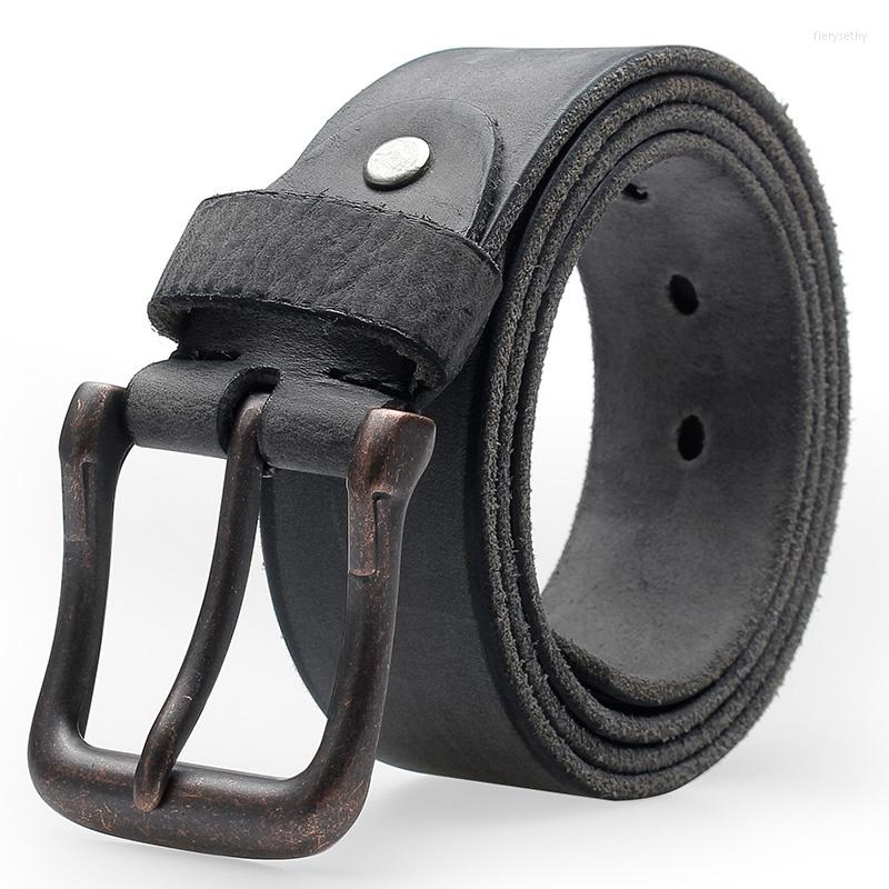 

Belts Italian Cowhide Leather Belt Men's Waist Band Frosted High-grade Man, Brown