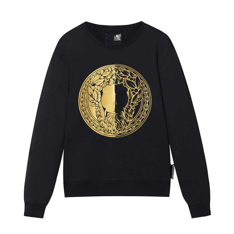 

Men hoodie designer long-sleeved T shirt Medusa head print pullover sweater fashion round neck coat women, White