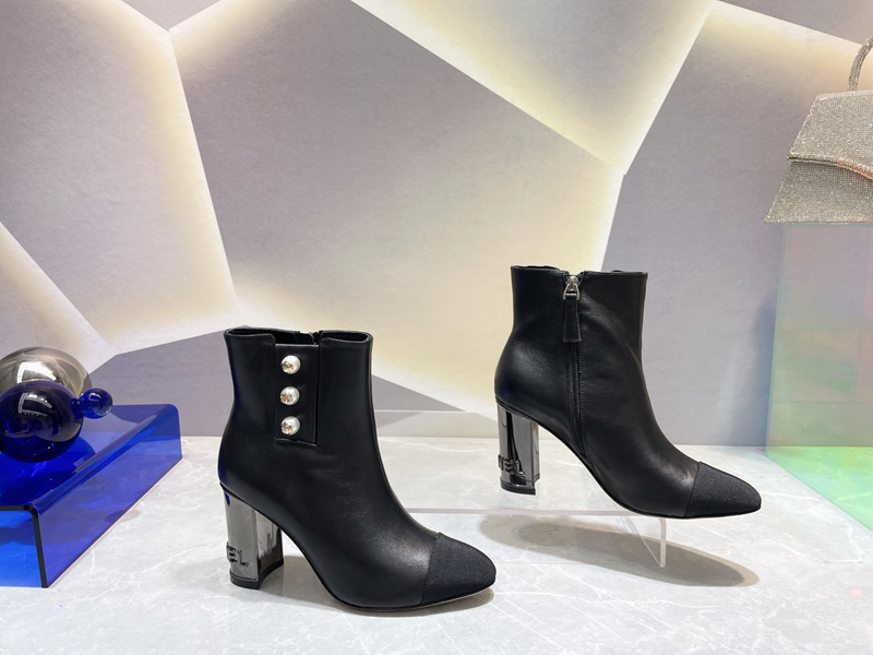 

2023 BEAUBOURG boots Women Fashion Martin Boots Designer Winter Leather Womens Flat Ankle Boot Size EUR 35-40 -E078, Picture color