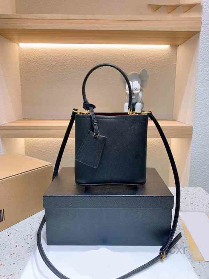 

3A designer Shoulder CrossBody Bag Tote Bucket fashion cross body Bags Womens Handbag Real Leather WOMEN luxury handbags totes Wallet Female Purses brown 1BA217