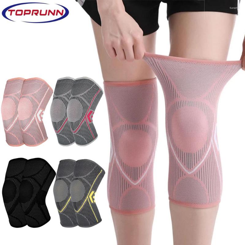 

Knee Pads 1Pair Gym Sports Fitness Kneepad Elastic Brace Support Gear Patella Running Basketball Volleyball Tennis, Black