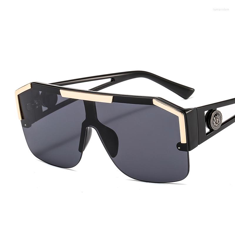 

Sunglasses ZLY 2022 Shield Men Women Fashion Color Lens Alloy Frame High Quality Rectangle Brand Designer UV400