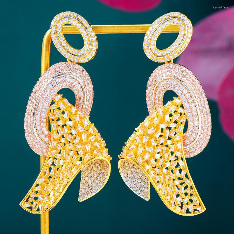 

Dangle Earrings Missvikki Luxury Big Pendant For Women Wedding Geometric Brincos Female DIY Fashion Trendy Jewelry Gift High Quality