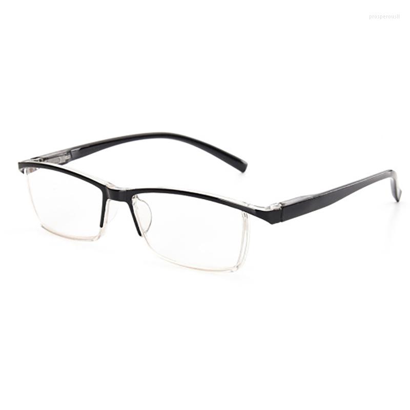 

Sunglasses Film Women Reading Glasses Men Presbyopia Eyeglasses Spring Leg Ultralight Black PC Frame Resin Lenses 1.0-4.0 R281