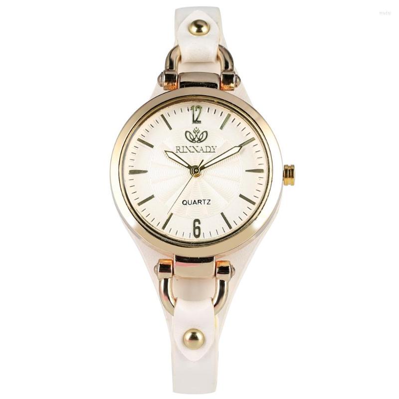 

Wristwatches Women's Watch Leather Strap Quartz Practical Luminous Pointers Wristwatch For Girls Female Ladies Girlfriend, Black