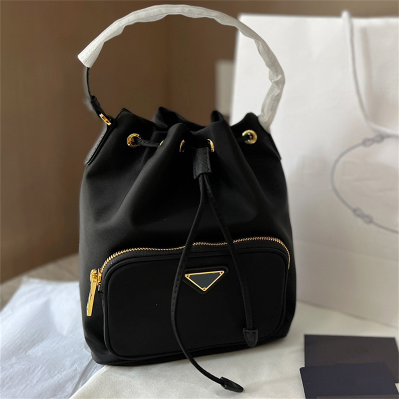 

Designer Bucket Bag Handbag Black The Tote Bags Fashion Casual Duet Re Nylon Soft High Quality Luxury Bag
