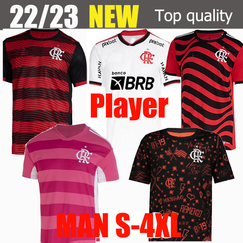 

Flamengo soccer jerseys 2022 2023 fans player version David Luiz DIEGO E.RIBEIRO GABI 22/23 football shirts Thiago Maia PEDRO DE ARRASCAETA men women kids kit Training