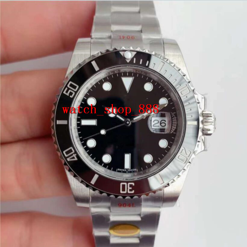 

watch 2 Colors Black Green Ceramic Belel Super N Factory V11 Version Diving 904L Steel Cal. 3135 Automatic Movement Dive With KIF Shock Absorber