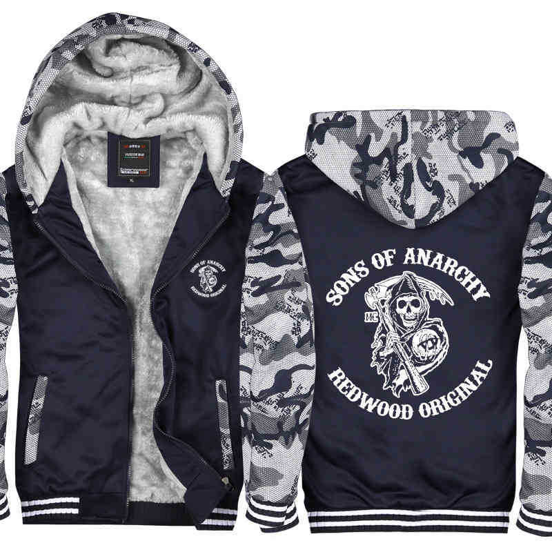 

hoodieSon of Chaos Sweater Coat Hoodie Zipper Clothes Animation Game American Drama Surrounding Men Plush Thickened, Raglan red letter