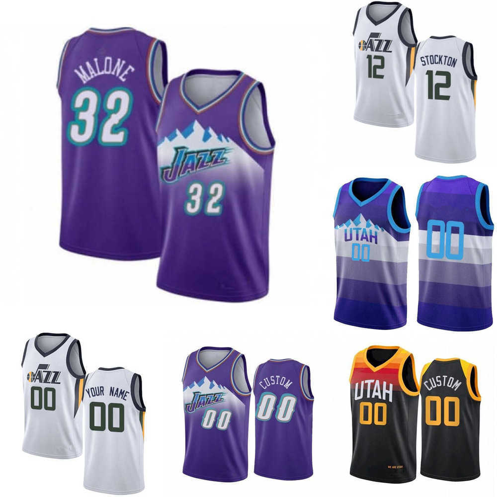 

75th Custom Mens Womens Utah''Jazz''Jersey 3 Trent Forrest 8 Rudy Gay 33 Elijah Hughes 81 Miye Oni Basketball Jerseys, Color