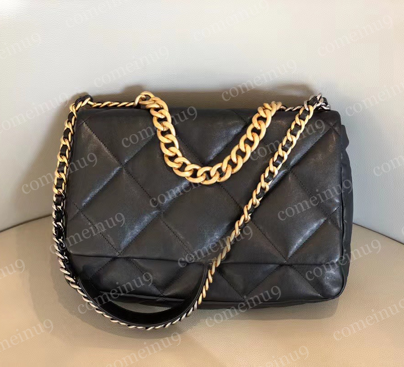 

Women's Soft Lambskin Crossbody Bag 19 Designer Chain Shoulder Bags 26cm Lady Genuine Leather Messanger Quilted Flap Handbags 30cm Purse 11 Mix Colors Top Quality, Dark blue