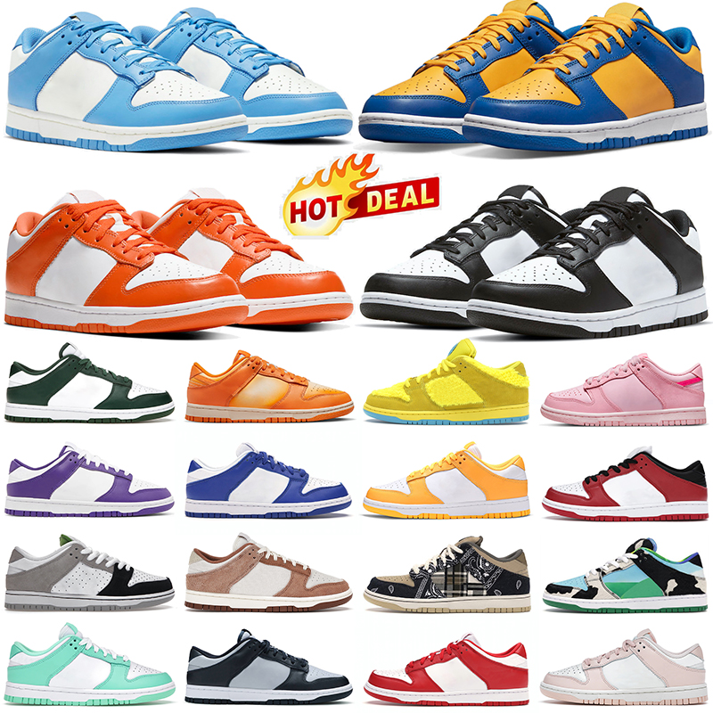 

men women running shoes dunks low Panda Black White Grey Fog Syracuse University Blue Magma Orange Mummy dunked mens trainers outdoor sports sneakers, 27