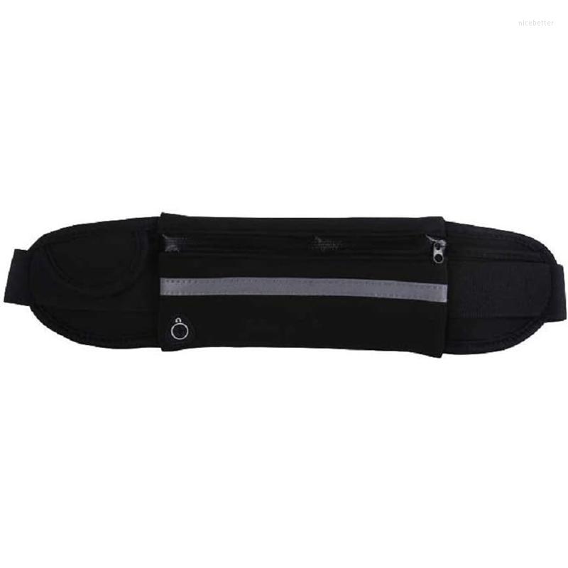 

Outdoor Bags Waterproof Sports Waist Pack Women Fanny Running Accessories Trail Bag Mini Pockets Travel Phone Belt Pouch, Black