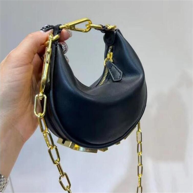 

Evening Bag Luxury Dumpling Bag Women Vintage Handbag Half Moon Shoulder Clutch Leather Designer Crossbody Female Underarm Purses, Ordinary box