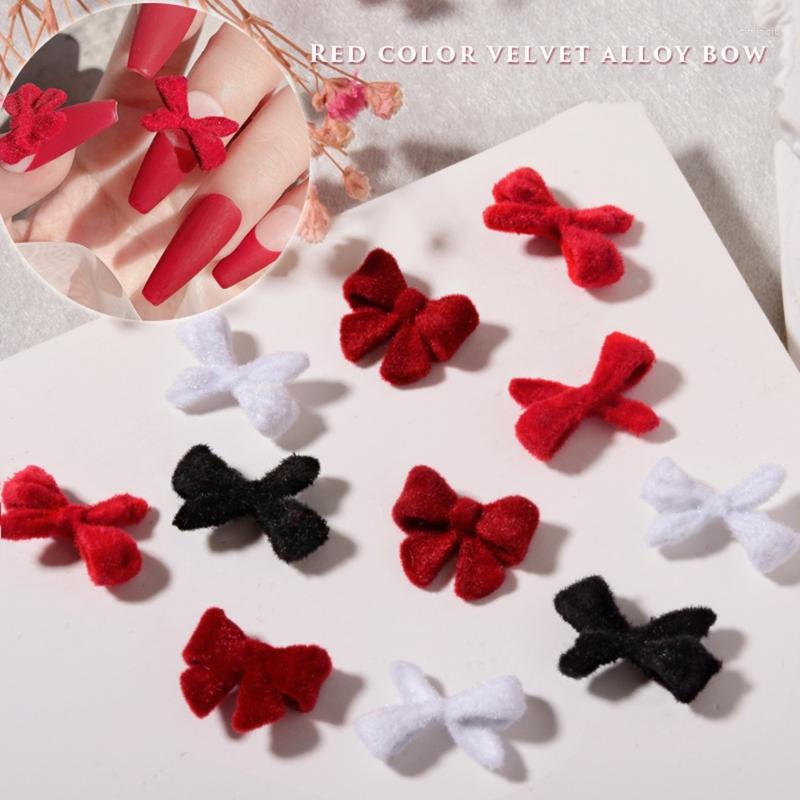 

Nail Art Decorations 3D Charms Decals Bow Knots Shapes For Tips Drop