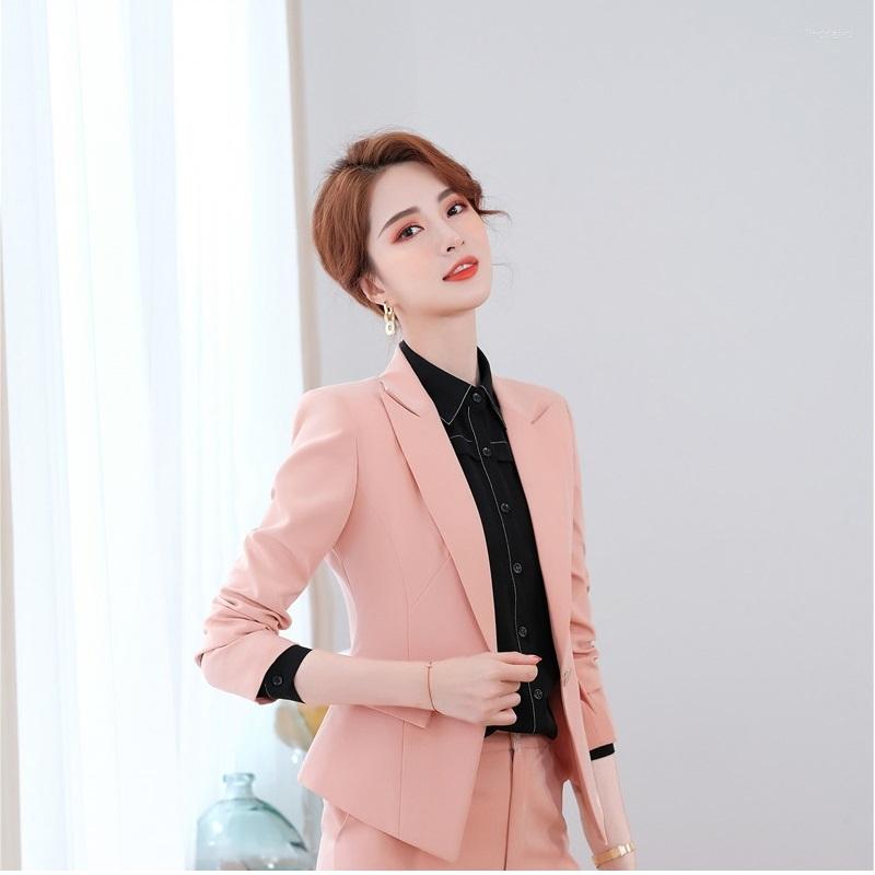 

Women's Suits 2022 Women's Jacket Long Sleeve Orange Coat OL Styles Spring Fall Blazers Jackets For Women Lady Office Blazer Outwear