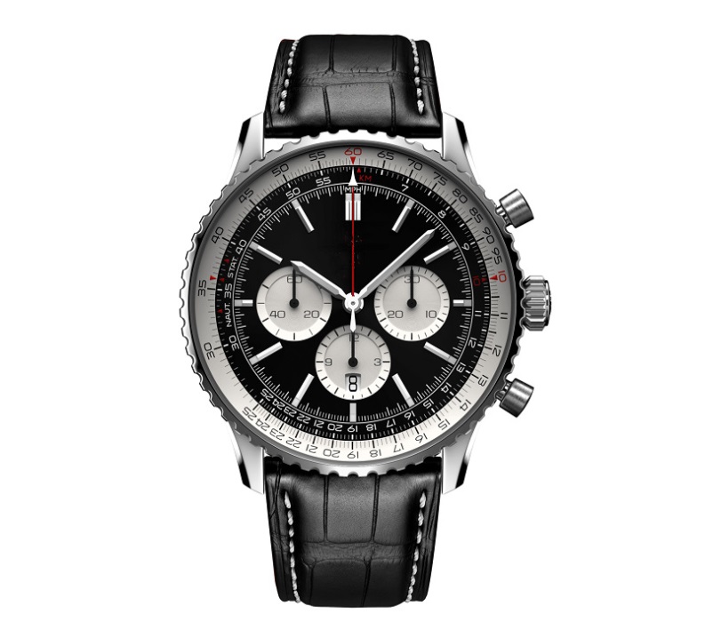 

2022 Original Brand Men Watches Classic Multifunction Stainless Steel Automatic Date Watch Business Chronograph Quartz Clock004