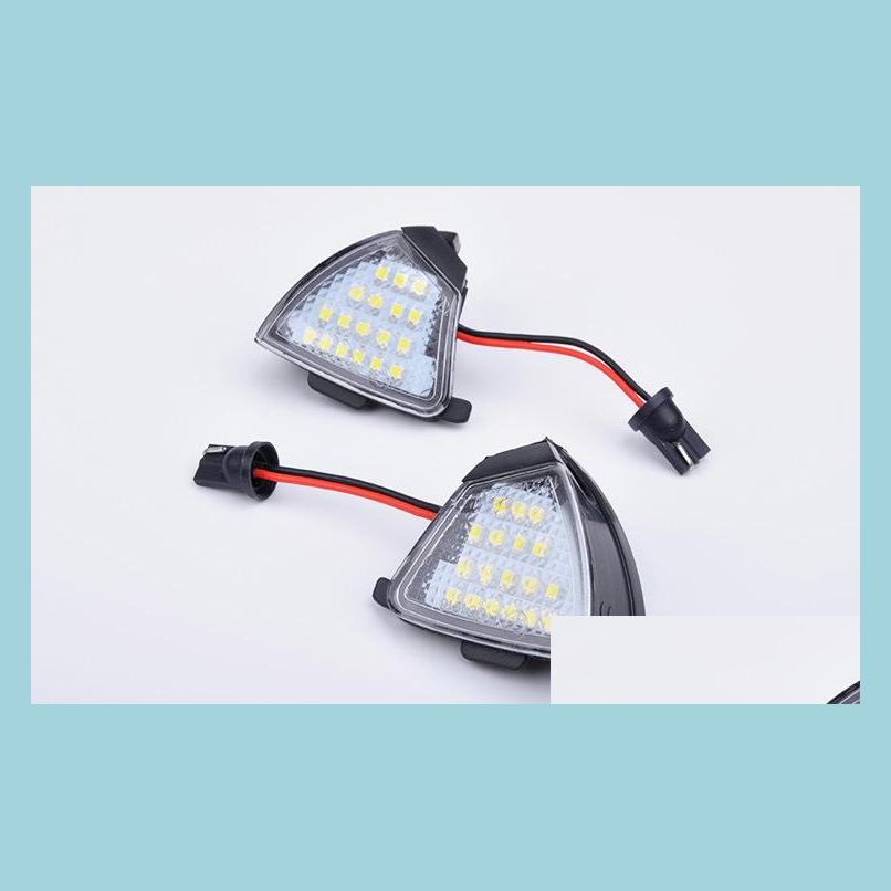 

Decorative Lights For Golf 5 Passat Jetta Eos Rearview Mirror Light Error Puddle Lamp 18Led Under Side High Quality 2Pcs/Lot Drop De Dhkaw
