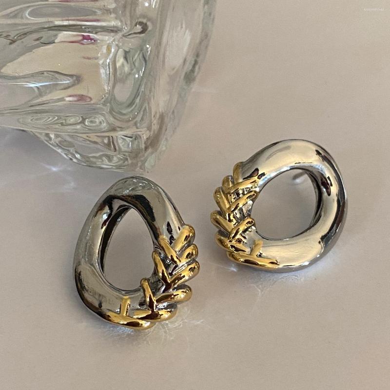 

Hoop Earrings Stitching Basic Women's Summer 2022 Trend