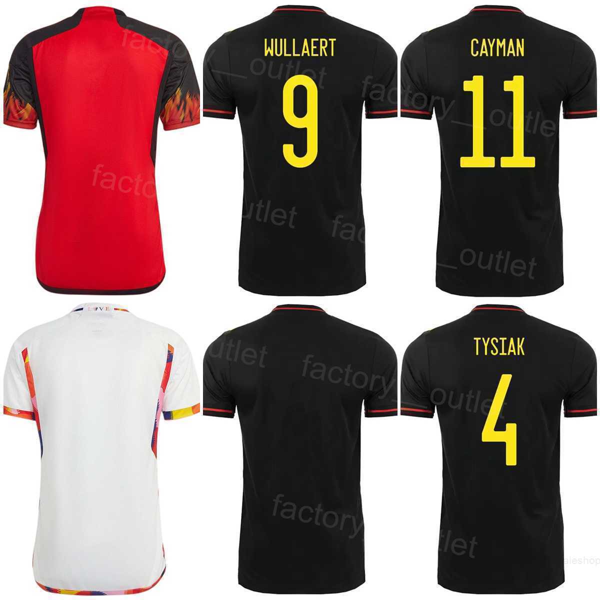 

National Team DE BRUYNE Soccer Jersey 2022 World Cup LUKAKU MERTENS BATSHUAYI TROSSARD WITSEL DENDONCKER ALDERWEIRELD TIELEMANS HAZARD Football Kits BiLiShi, White