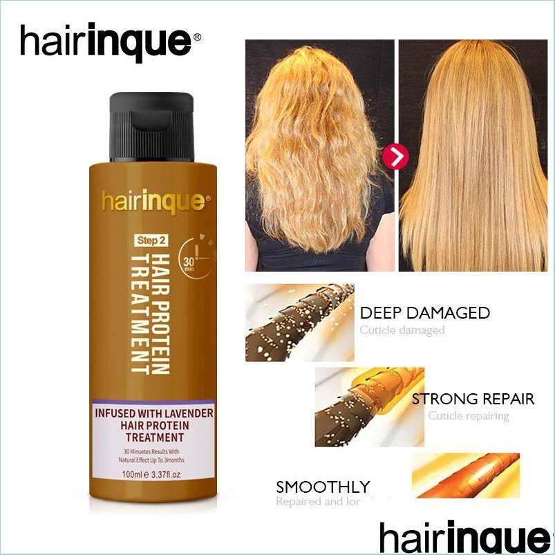 

Shampoo Conditioner Hairinque Lavender 12 Keratin Hair Treatment Professional Use Repair Damaged 30 Minutes Straighten Care Products Dhibm