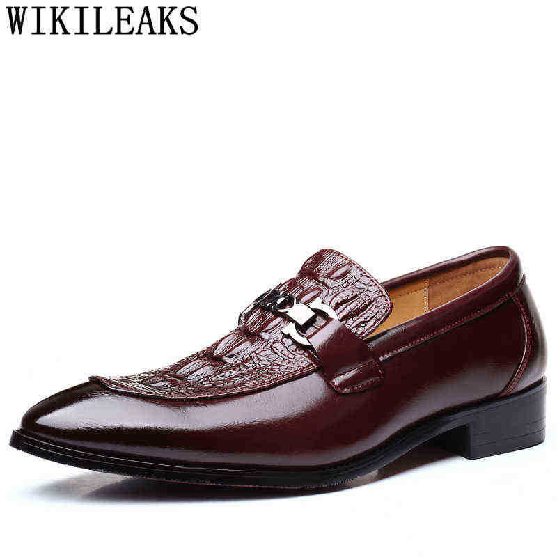 

Dres Shoe Crocodile Shoe Black Busines Men Oxford Leather Suit Italian Formal Sapato Social Masculino Mariage 2022 220723, Yellow