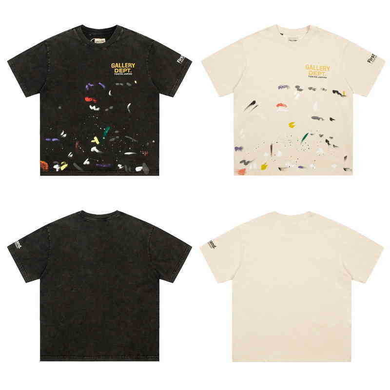Fleece Print Designer Shirts 2022 Galleryes Dept Mens Fashion Out of Brand Los Angeles Hip Letter Hop Large Short Sleeve T-shirt Wrh0