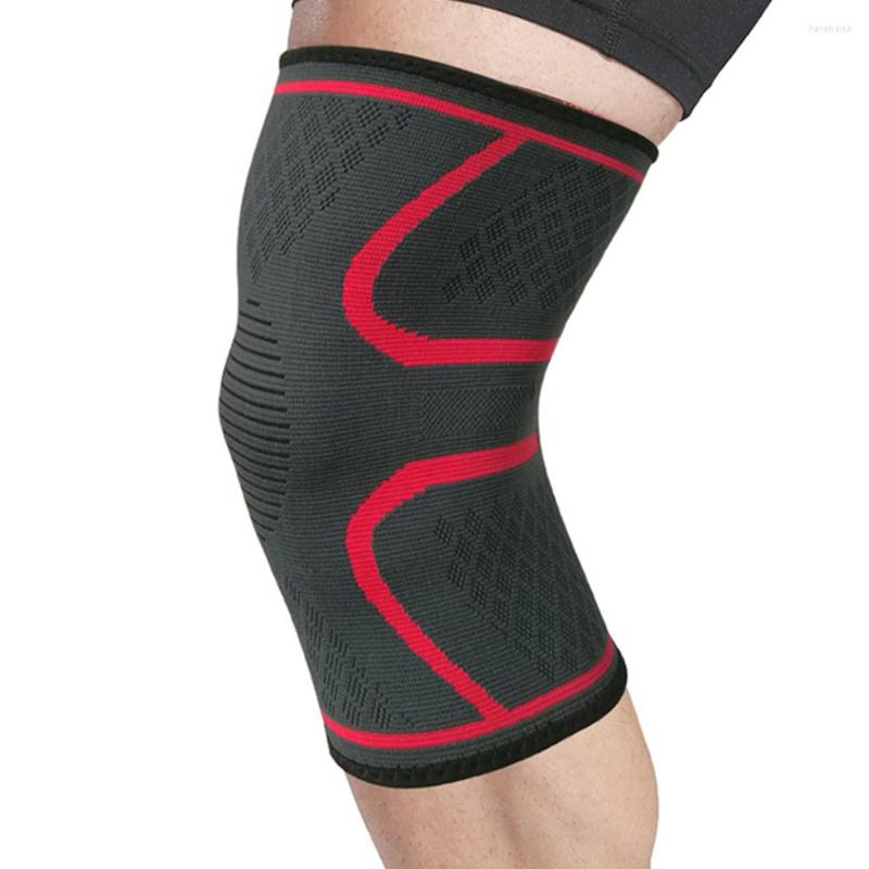 

Knee Pads A Pair Breathable Cycling Soft Lightweight Support Non Slip Nylon Knitting Compression Sleeves Protective Training, Orange
