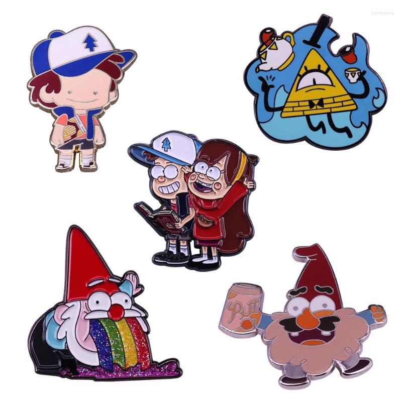 

Brooches LT1064 Anime Rainbow Enamel Pins Cute Girl Metal Cartoon Brooch Backpack Hat Bag Collar Lapel Badges Jewelry Gifts