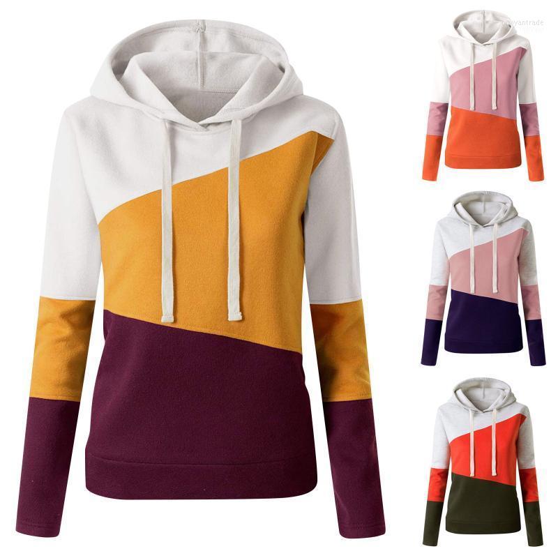 

Women' Hoodies Women' & Sweatshirts Women Hooded Autumn Winter Long Sleeve Printed Patchwork Doublju Basic Lightweight Casual, Ye