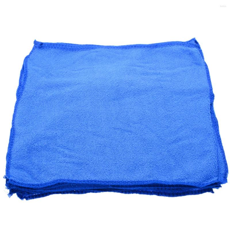 

Car Washer 10pcs 30x30cm Blue Microfiber Cleaning Towel Motorcycle Window Glass Household Small