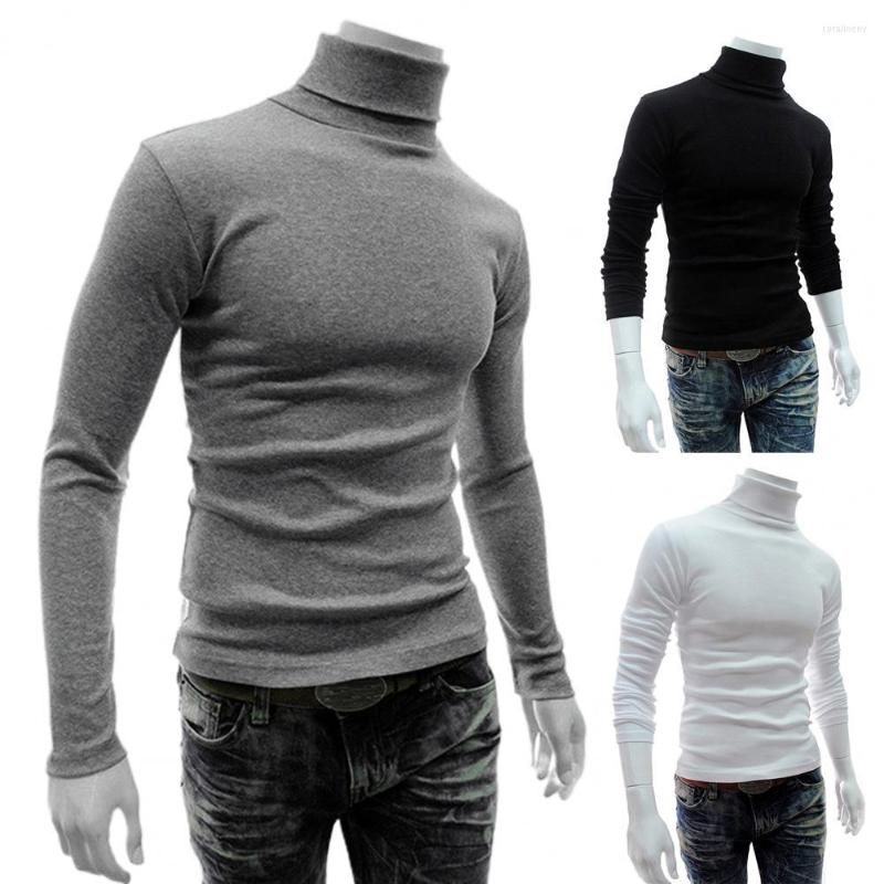 

Men's Sweaters Top Chic Turtleneck Slim Fit Autumn Pullover Lightweight Solid Color For Daily Wear, Royal blue