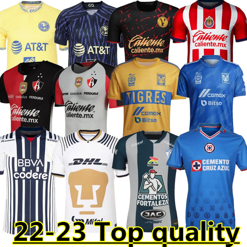 

22 23 Club America Cruz Azul Soccer Jersey 2022 2023 Guadalajara Chivas Tijuana UNAM Tigres Atlas home away thirid Liga Football Shirts CF Pachuca mexico Monterrey 66, Beige