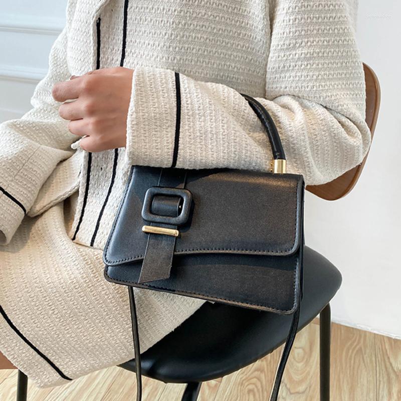 

Evening Bags High Quality PU Leather Women Handbags Luxury Designer Female Shoulder Bag 2022 Fashion All-match Messenger Small Square, Red
