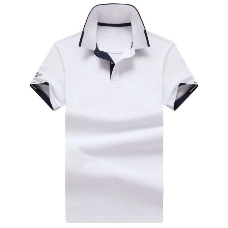 

Wholesale 2219 Summer New Polos Shirts European and American Men's Short Sleeves Casual Colorblock Cotton Large Size Embroidered Fashion T-Shirts S-2XL, Asian size