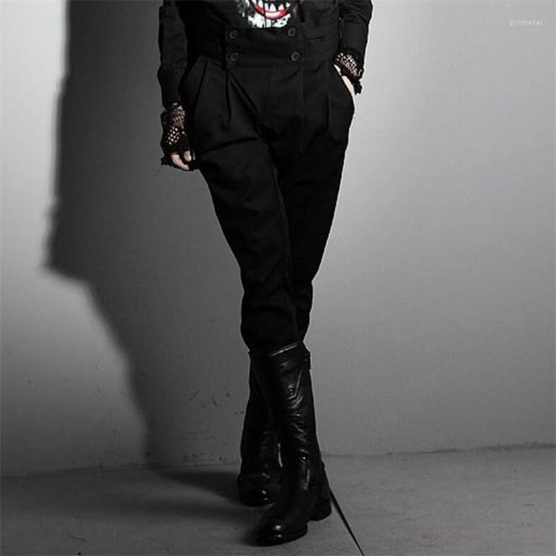 

Men's Pants Large Size -42 Autumn And Winter Tide Men's Slim Harem Boots Casual Korean Straight Breeches, Black