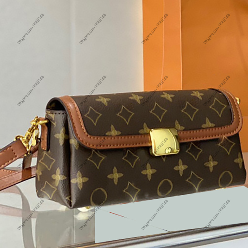 

Women Satchel Shoulde Bags Carryall Subaxillary Bag Glossy Leather Diagonal Crossbody Bag For Ladies Luxury Designer Upscale General Purpose Pouches 23cm, Brown