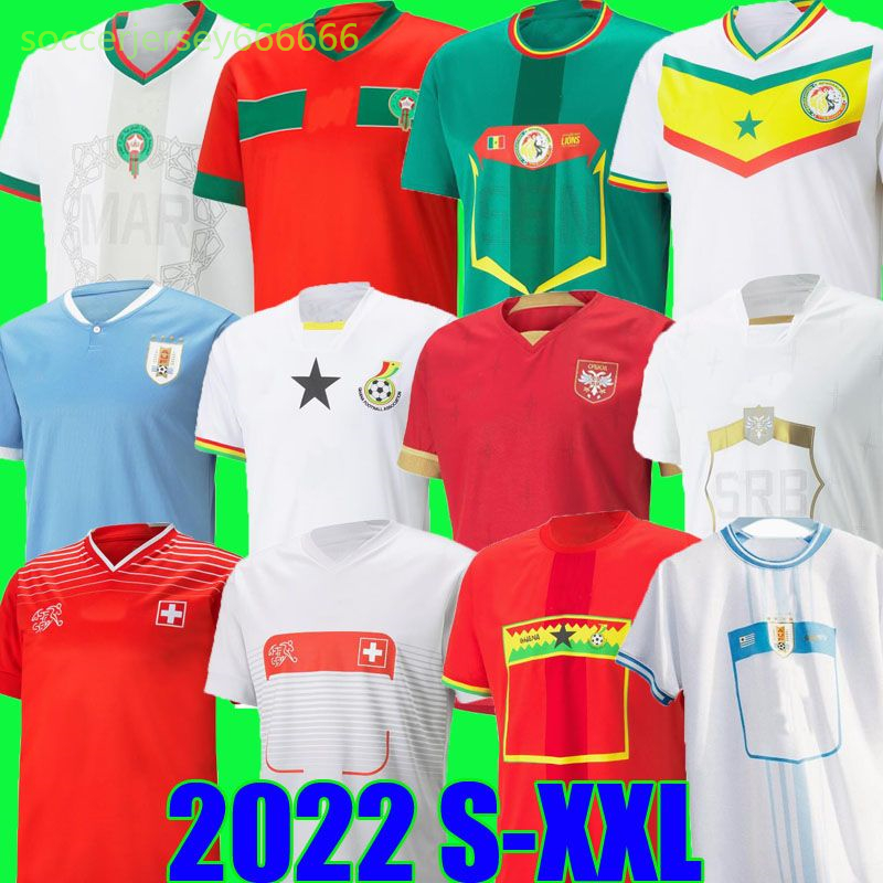2022 Maroc Vlahovic Mitrovic Tadic Soccer Jersey Uruguay Sénégal Mane Hakimi Ghana 22 23 Suisse Koulibaly Maillot Serbie Football Uniformes 10 9