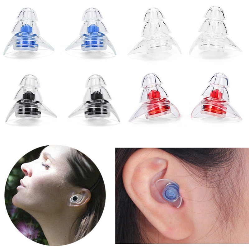 

1Pair Noise Cancelling Earplugs For Sleeping Study Concert Hear Safe Noise Reduction Earplug Silicone Ear Plugs